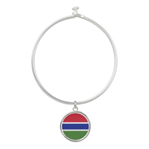 Gambia Flag Bangle Bracelet
