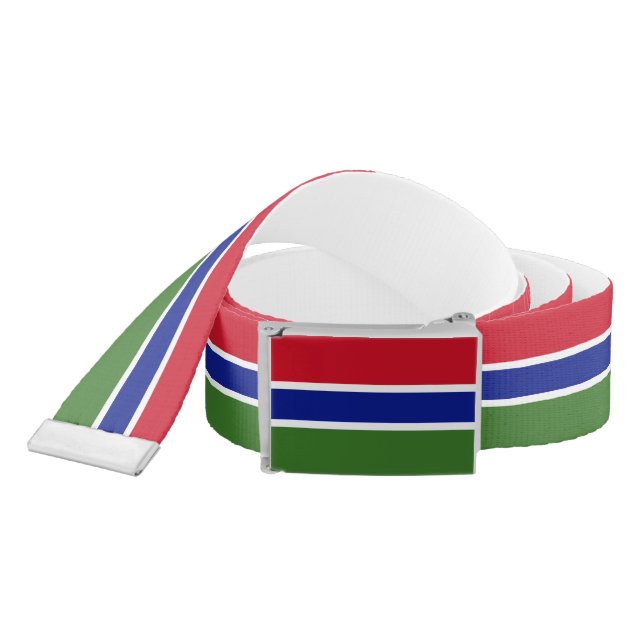 Gambia Flag Belt (Snake)