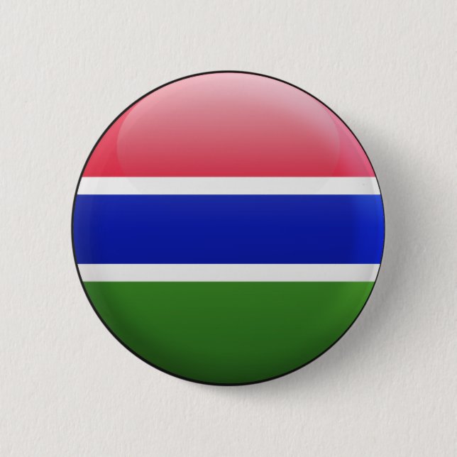 Gambia Flag Button (Front)