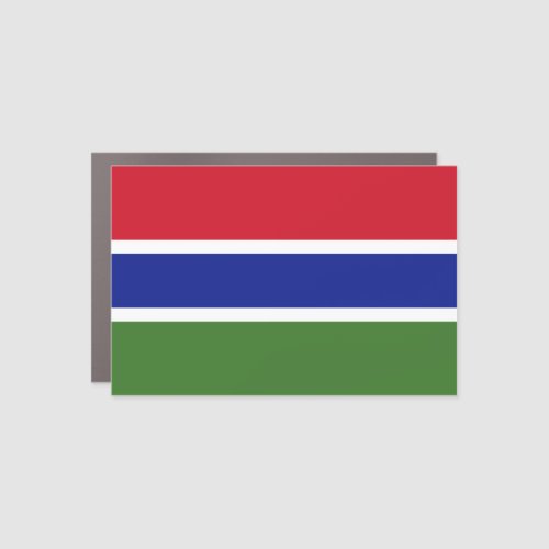 Gambia Flag Car Magnet