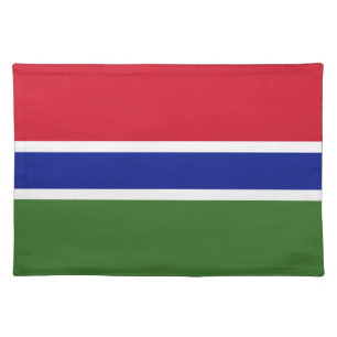 Gambia flag cloth placemat