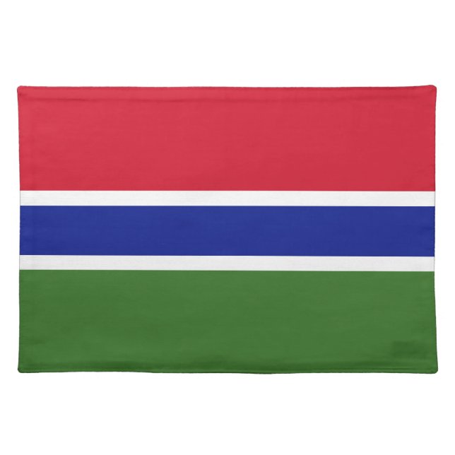 Gambia flag cloth placemat (Front)