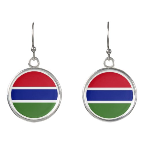 Gambia Flag Earrings