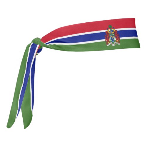 Gambia Flag Elegant Patriotic Tie Headband