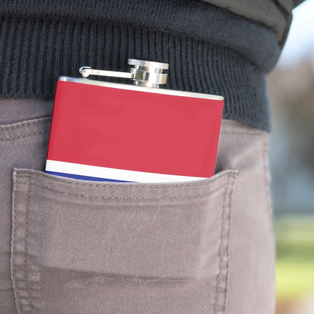 Gambia flag flask (In Situ)