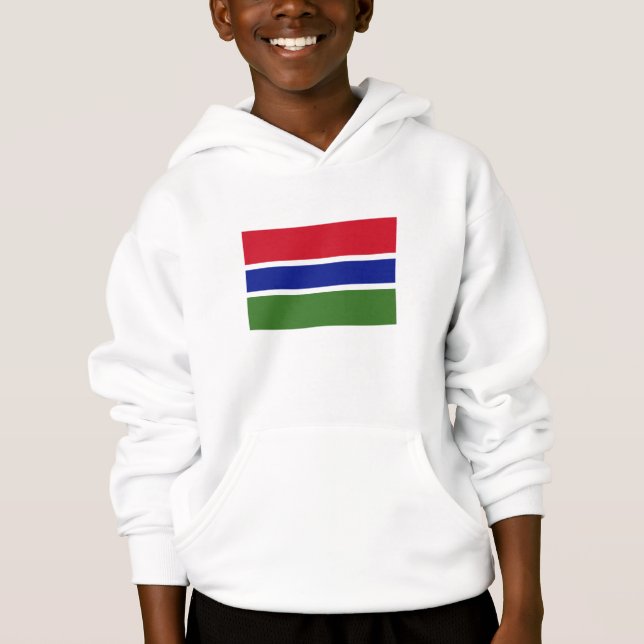 Gambia Flag Hoodie (Front)