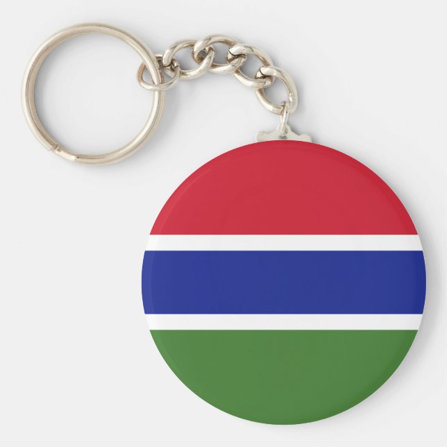 Gambia Flag Keychain (Front)