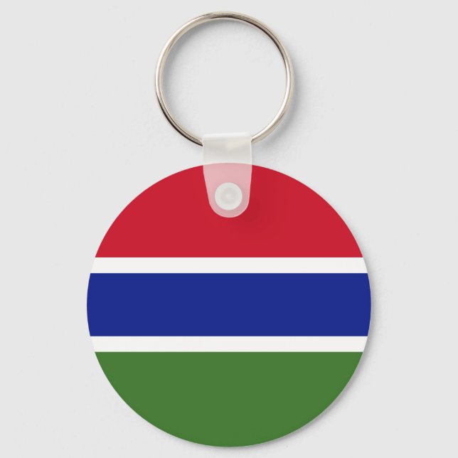 Gambia Flag Keychain (Front)