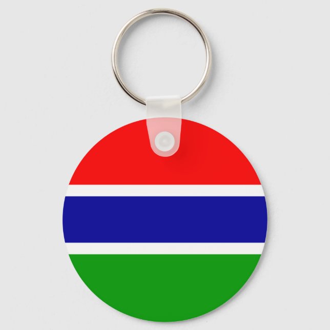 Gambia Flag Keychain (Front)