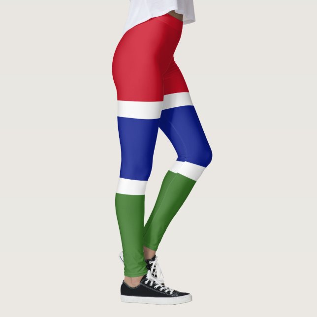 Gambia Flag Leggings (Right)