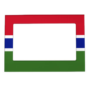 Gambia flag magnetic frame