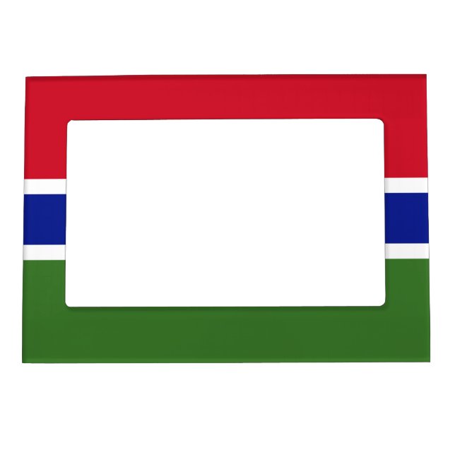 Gambia flag magnetic frame (Front)