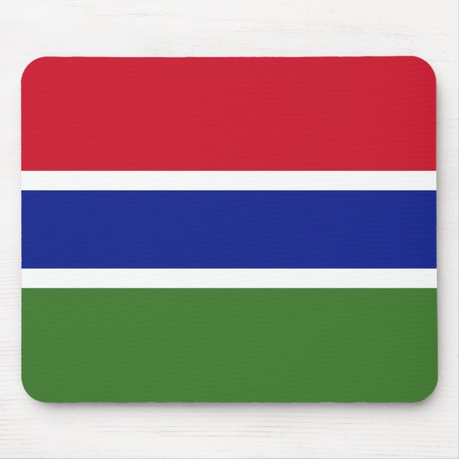 Gambia Flag Mouse Pad (Front)