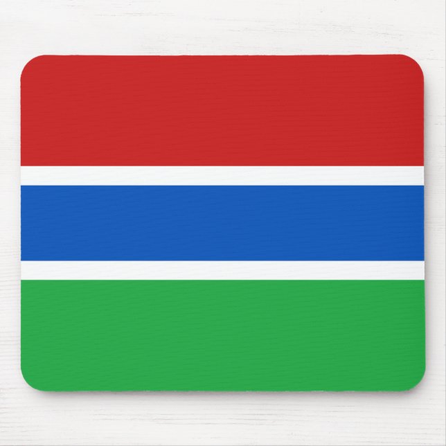 Gambia Flag Mousepad (Front)