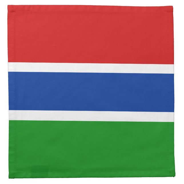 Gambia Flag Napkin (Front)