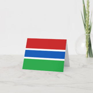 Gambia Flag Notecard