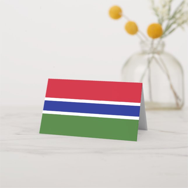 Gambia flag place card (Front)