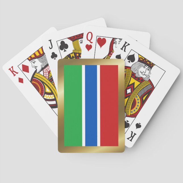 Gambia Flag Playing Cards (Back)