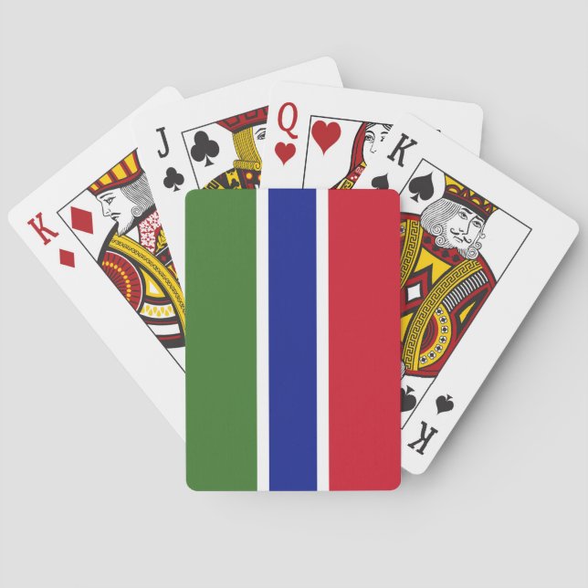 Gambia Flag Poker Cards (Back)
