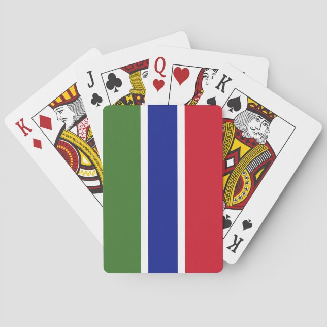 Gambia Flag Poker Cards (Back)