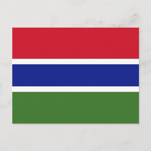 Gambia Flag Postcard