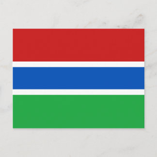 Gambia Flag Postcard