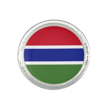 Gambia Flag Ring by topdivertntrend at Zazzle
