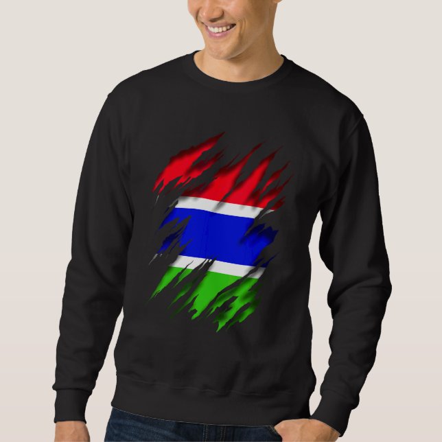 Gambia Flag Sweatshirt (Front)