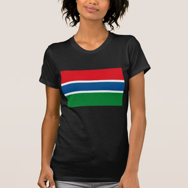 Gambia Flag T-shirt (Front)