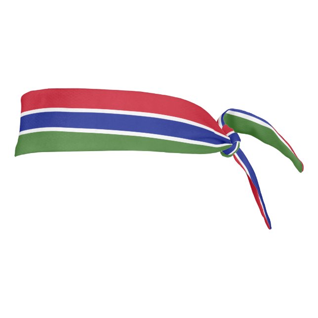 Gambia Flag Tie Headband (Rotate 90)