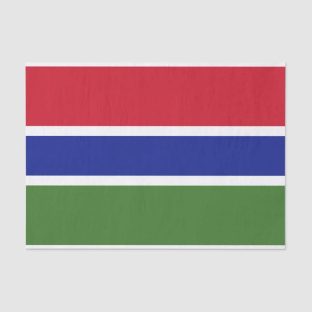 Gambia Flag Tissue Paper (Front)