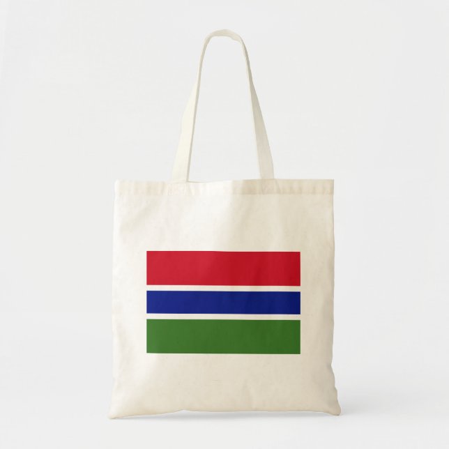 Gambia Flag Tote Bag (Front)