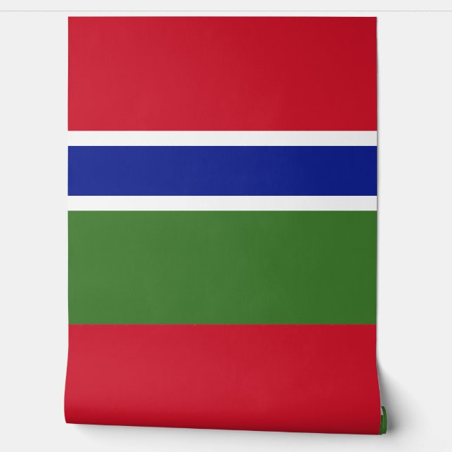 Gambia flag wallpaper  (Unrolling)