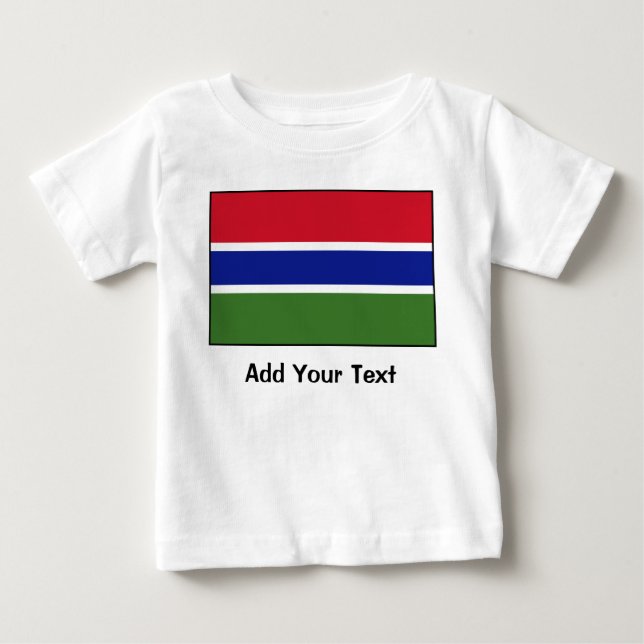 Gambia – Gambian Flag Baby T-Shirt (Front)