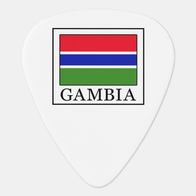 Gambia Guitar Pick (Front)