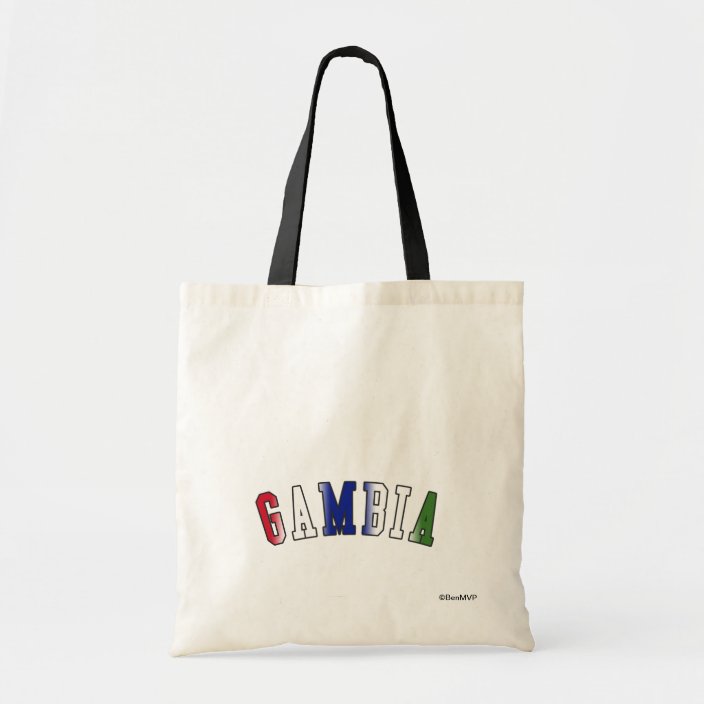 Gambia in National Flag Colors Tote Bag
