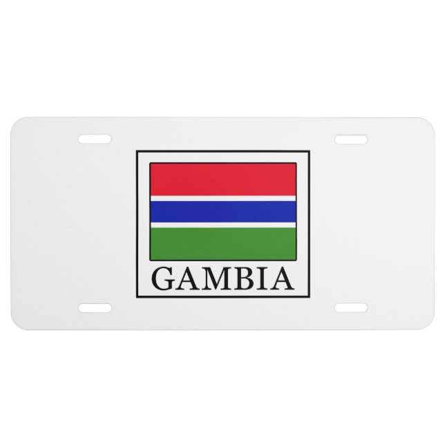 Gambia License Plate (Front)