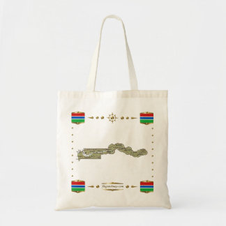 Gambia Map + Flags Bag