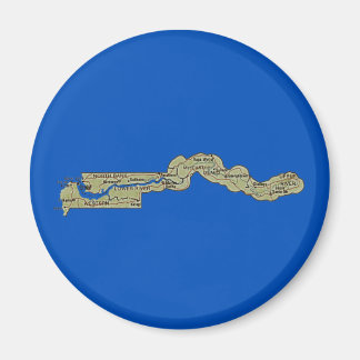 Gambia Map Magnet
