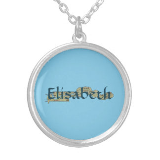 Gambia Map + Name Necklace
