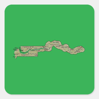 Gambia Map Sticker
