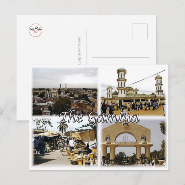 Gambia - Mosaic - Postcard (Front/Back)