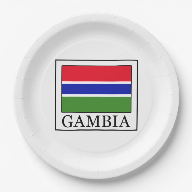 Gambia Paper Plates (Front)