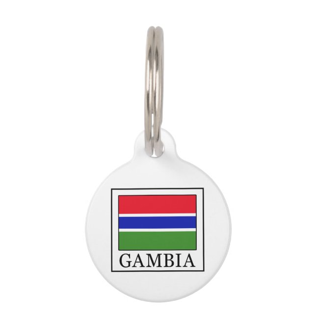 Gambia Pet Name Tag (Front)