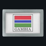Gambia Rectangular Belt Buckle<br><div class="desc">Gambia</div>