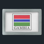 Gambia Rectangular Belt Buckle<br><div class="desc">Gambia</div>