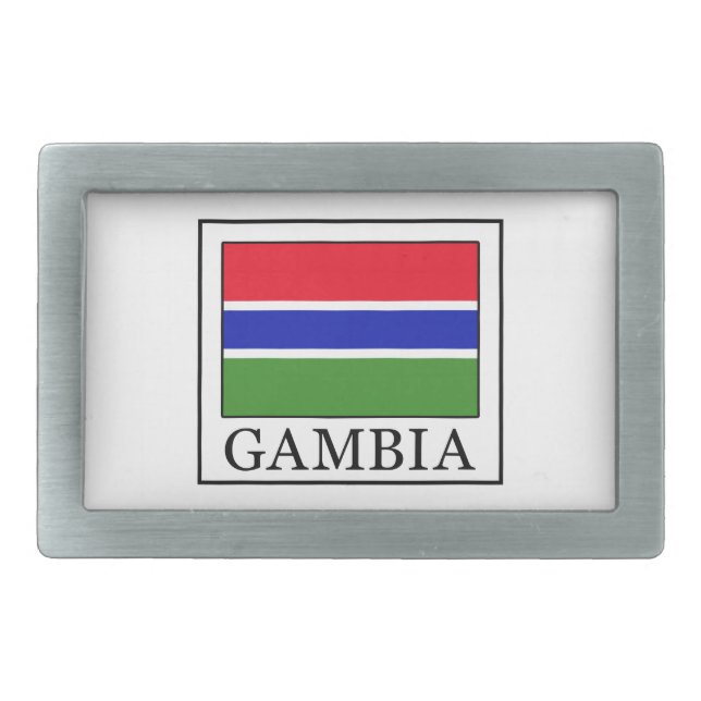 Gambia Rectangular Belt Buckle (Front)