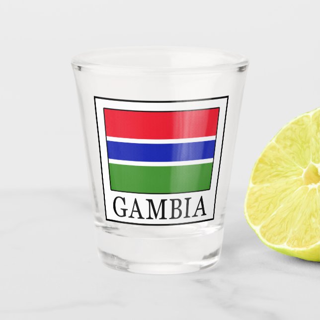 Gambia Shot Glass (Front)