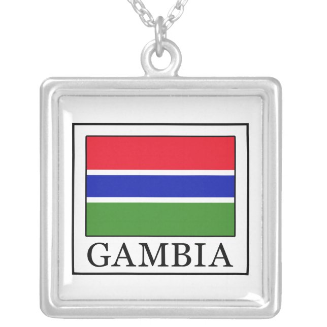 Gambia Silver Plated Necklace (Front)