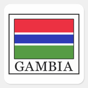 Gambia Square Sticker
